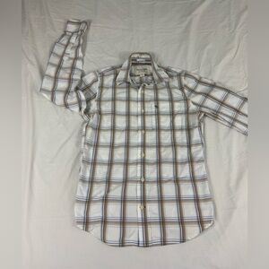 Abercrombie And Fitch Mens Clear Plaid Long Sleeve Button Up Shirt M